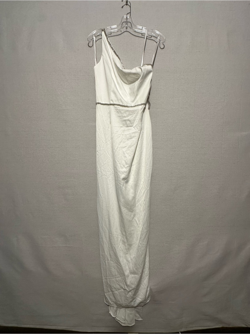 NWT Mac Duggal Back Slit One Shoulder Dress - size 8 - Picture 4 of 9
